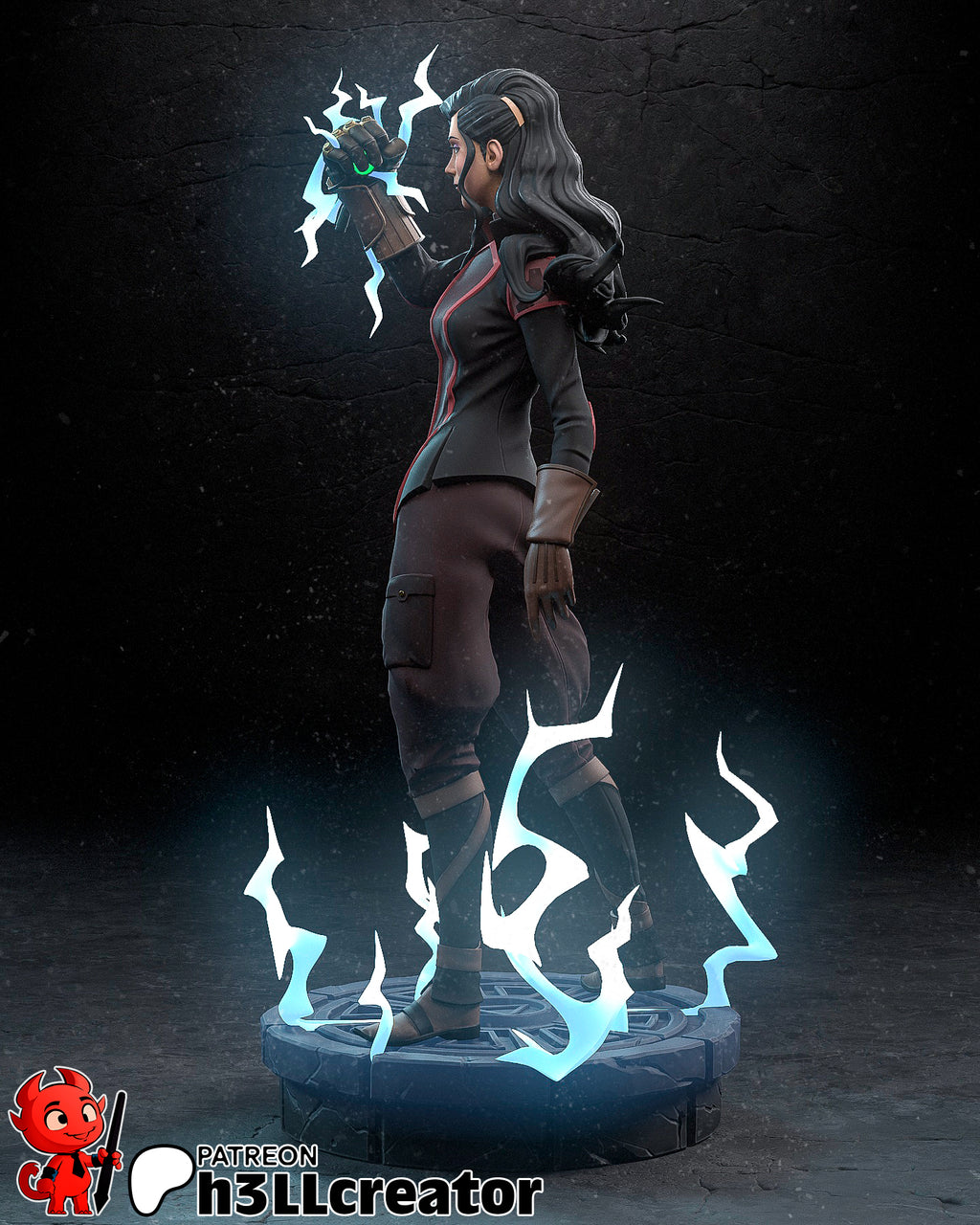Asami Sato (The Legend of Korra) resin figure by h3LLcreator — studio render 4