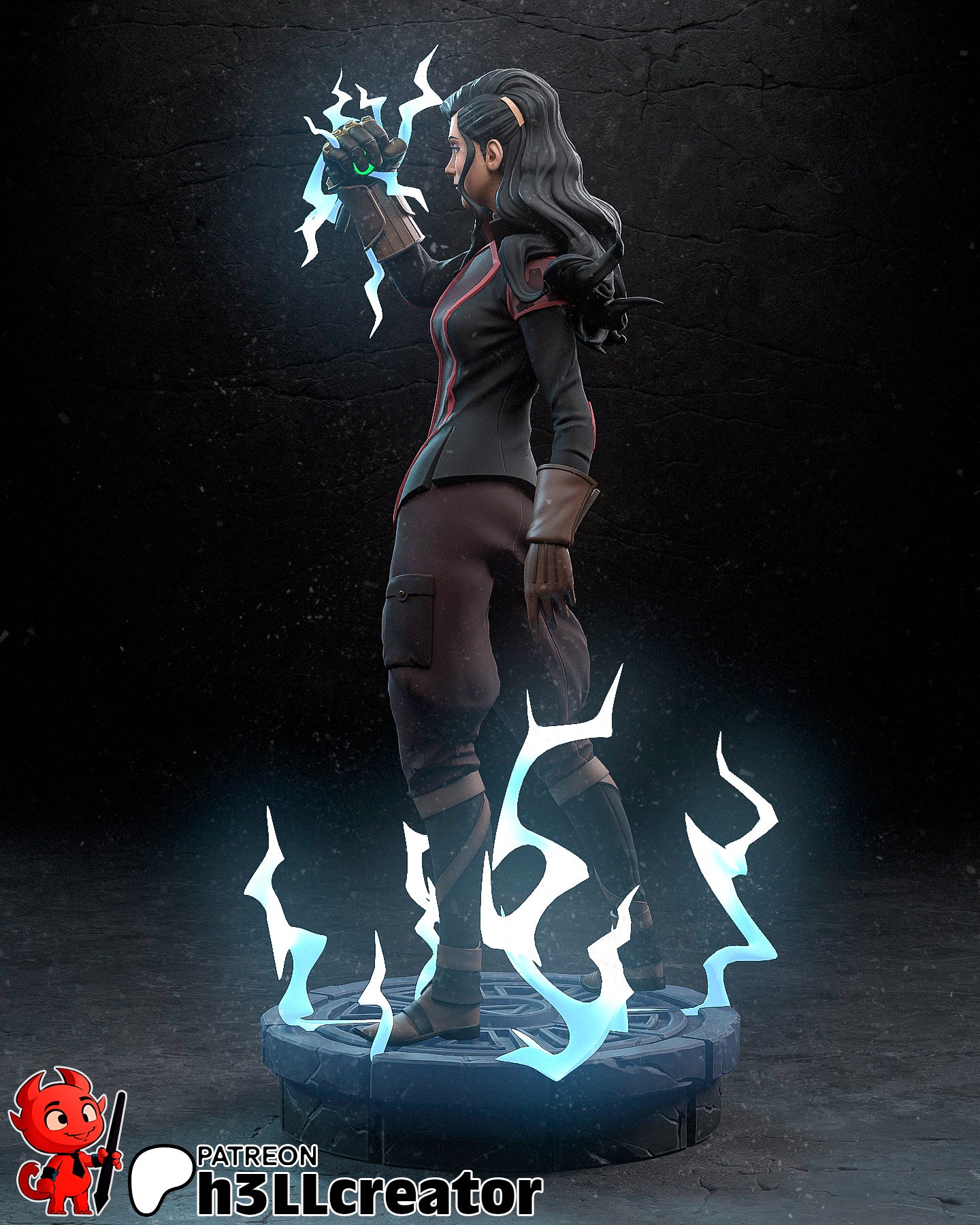 Asami Sato (The Legend of Korra) resin figure by h3LLcreator — studio render 4