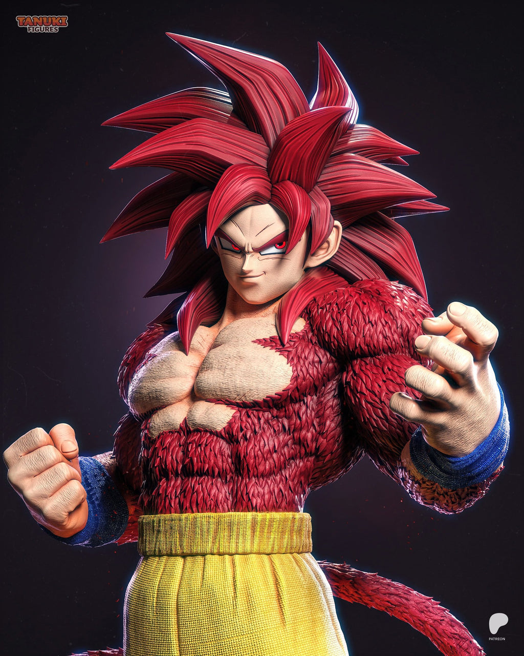Goku (Dragon Ball) resin figure by Tanuki Figures — studio render 5