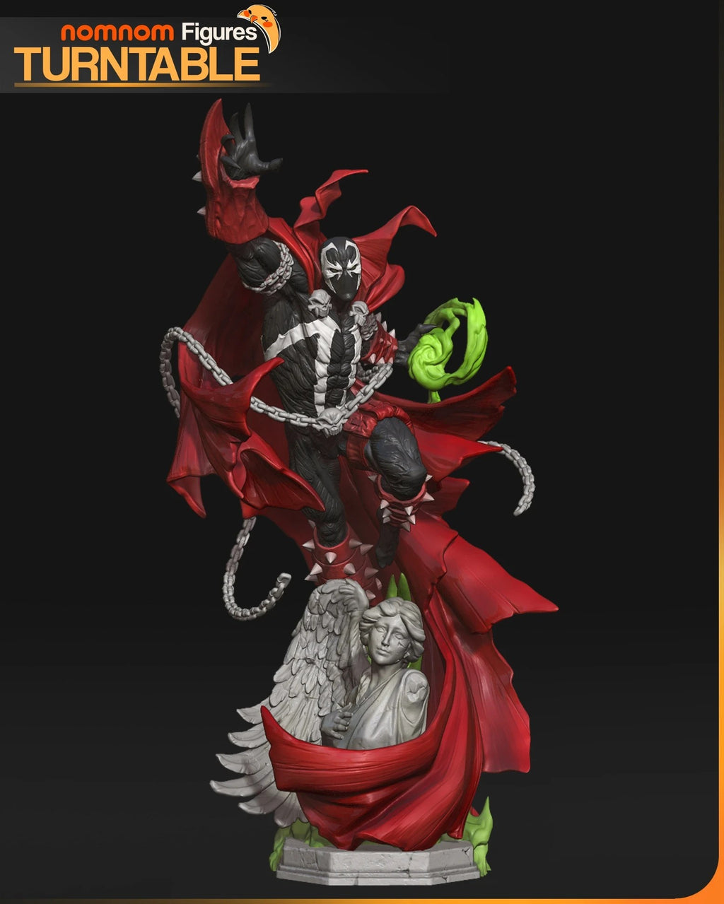 Spawn resin figure by NomNom Figures — studio preview 4