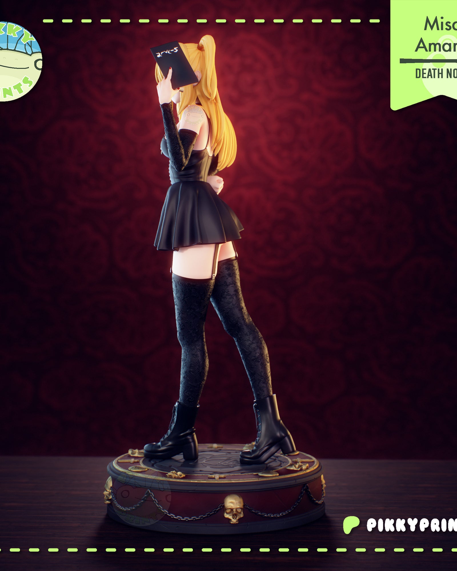 Misa Amane (Death Note) resin figure by PikkyPrints — studio render 4