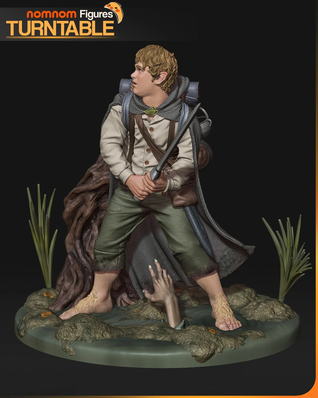 Samwise Gamgee The Lord of the Rings resin figure by NomNom Figures — studio preview 5