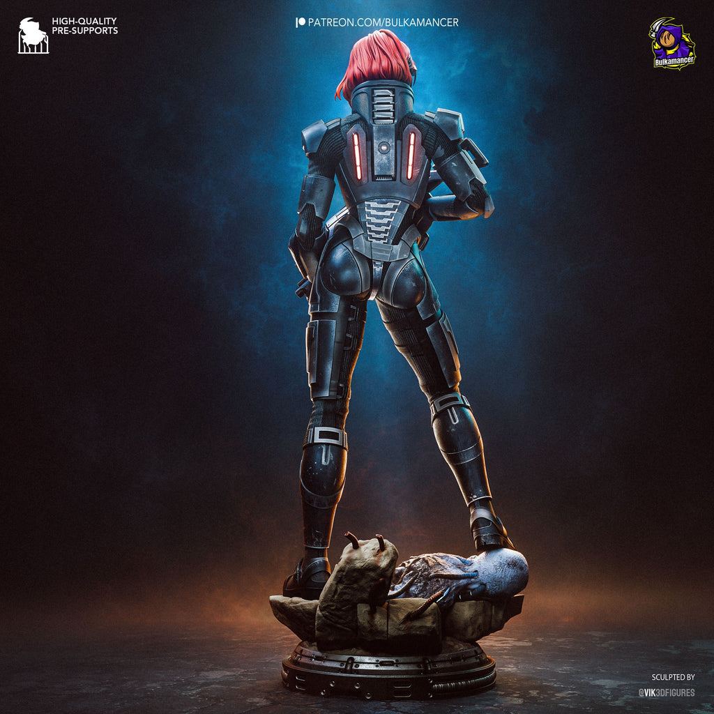 Jane Shepard (Mass Effect) resin figure by Bulkamancer — studio render 6