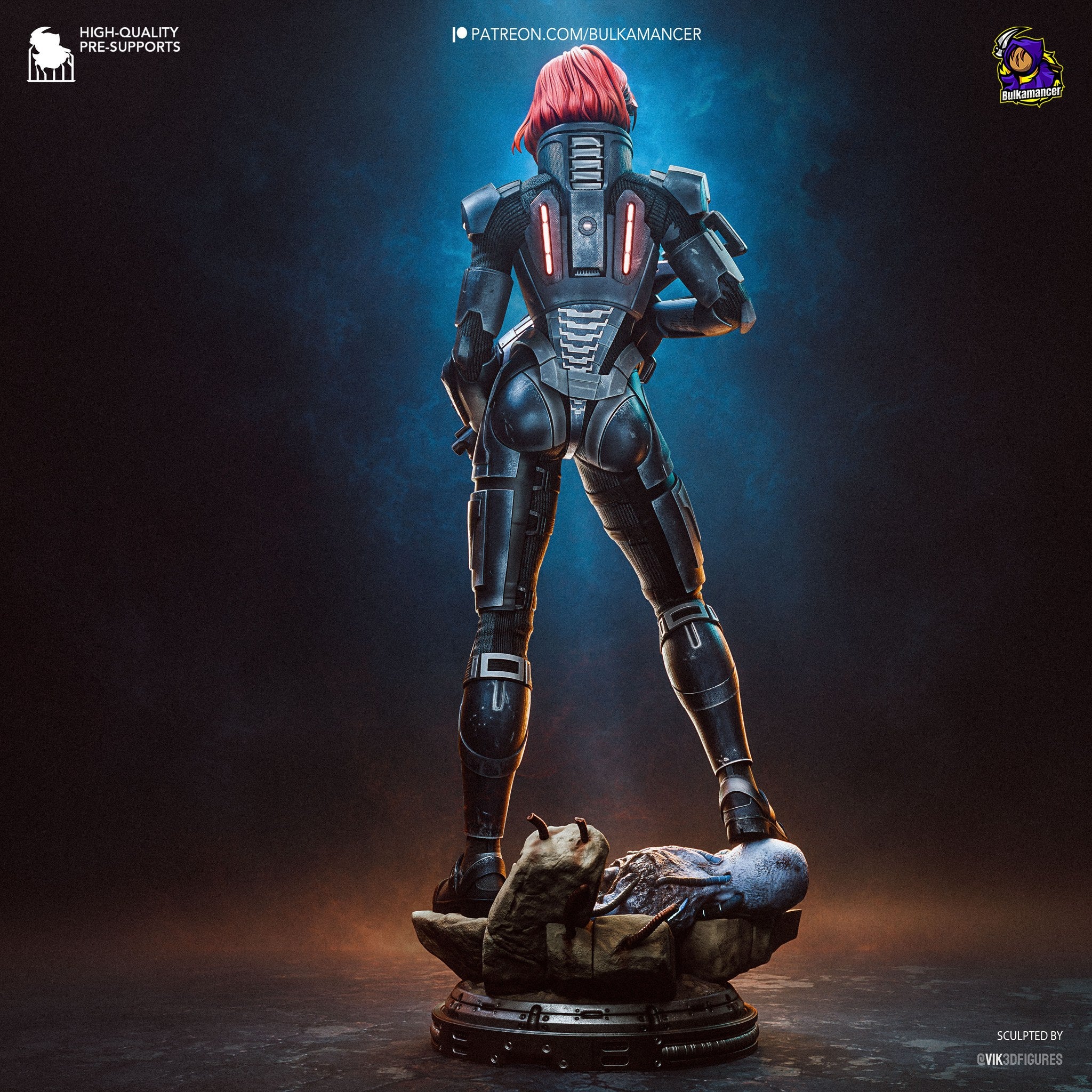 Jane Shepard (Mass Effect) resin figure by Bulkamancer — studio render 6
