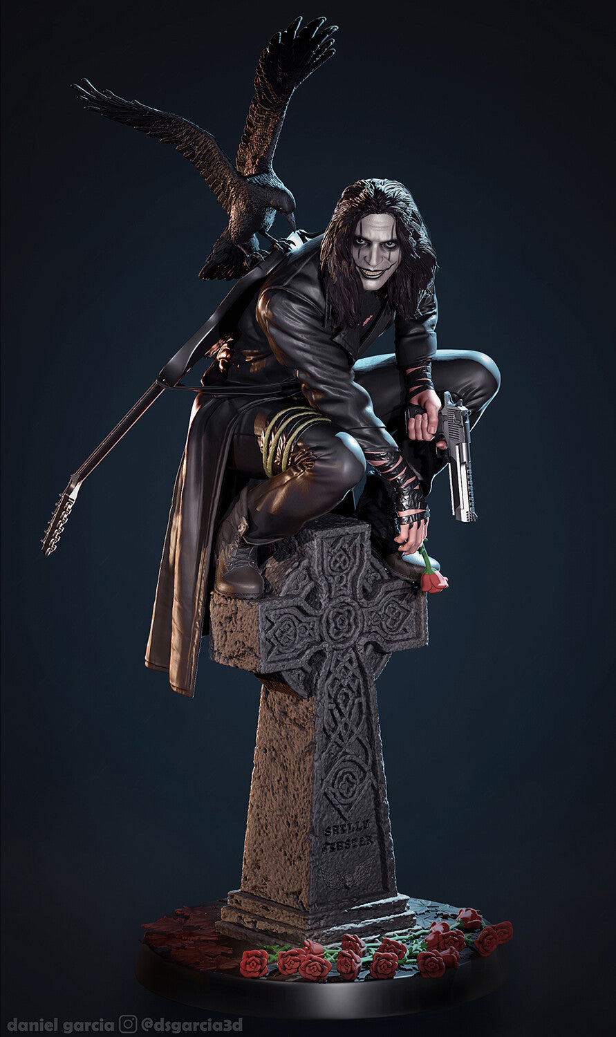Eric Draven The Crow resin figure by CA 3D Studios — studio preview 4