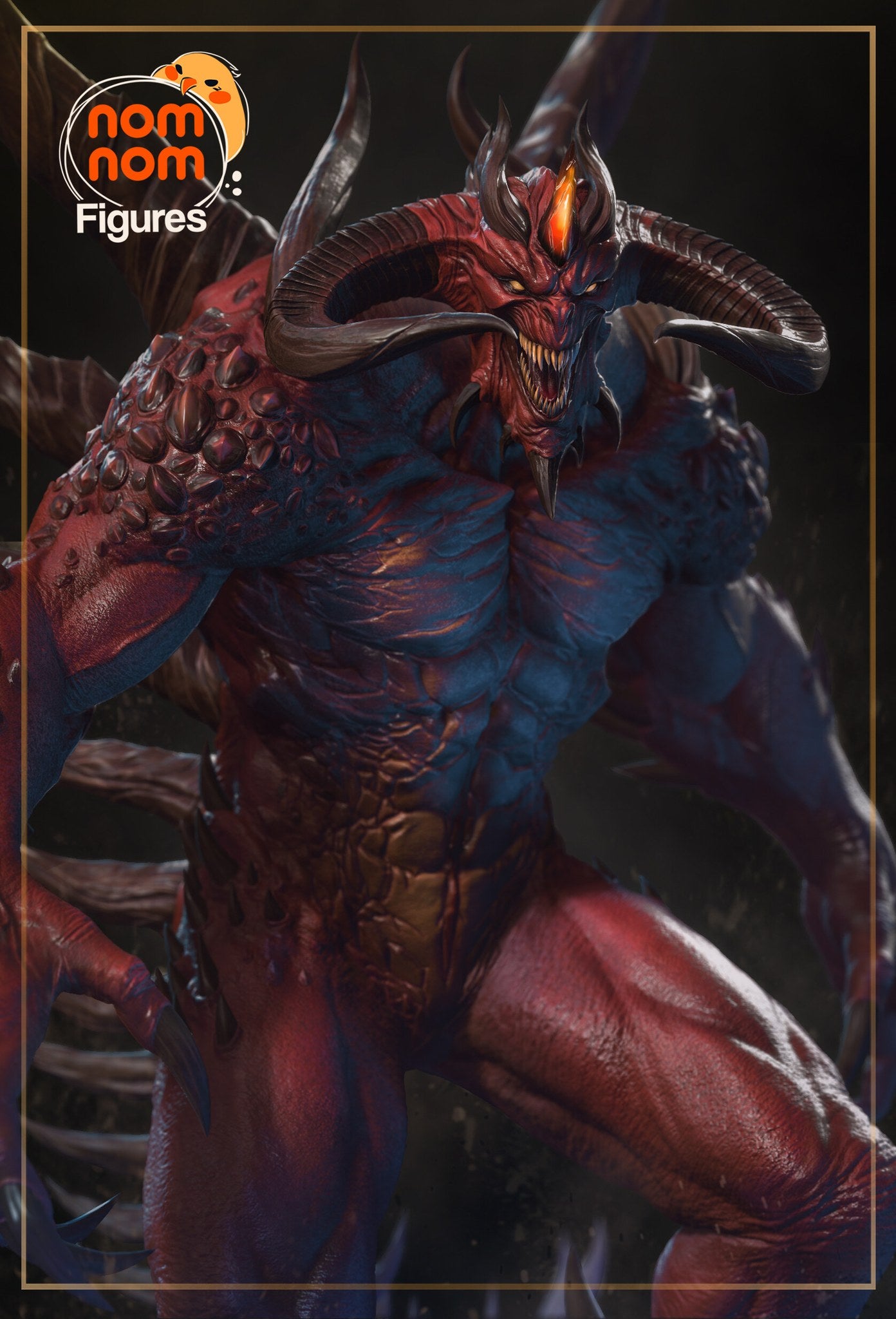 The Dark Lord Diablo resin figure by NomNom Figures — studio preview 1
