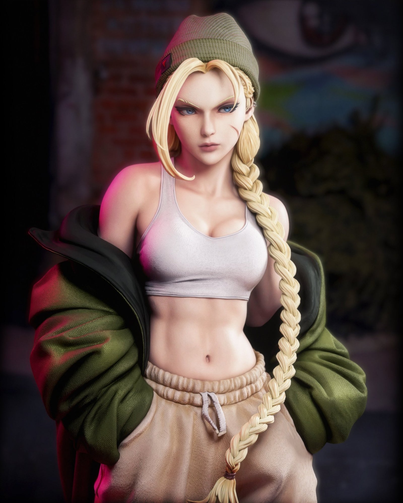 Cammy White Street Fighter resin figure by CA 3D Studios — studio preview 1