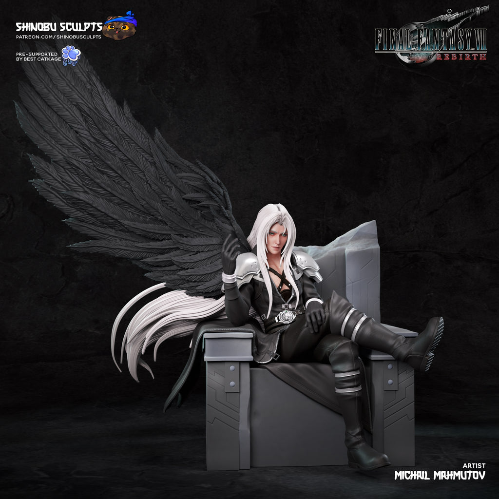 Sephiroth (Final Fantasy) resin figure by Shinobu Sculpts — studio render 2
