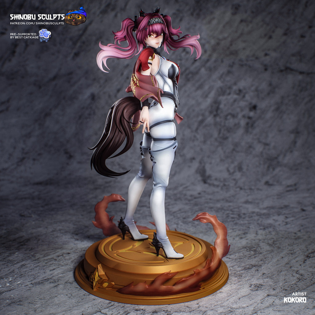 Lupa (Wuthering Waves) resin figure by Shinobu Sculpts — studio render 2