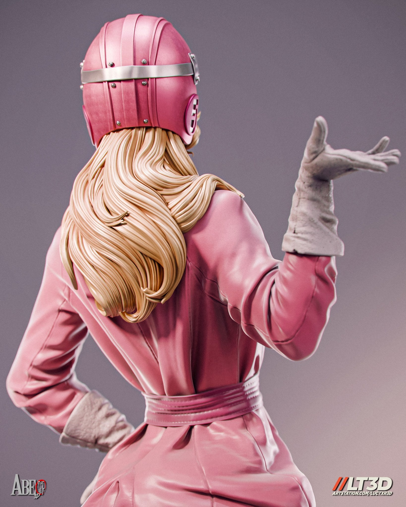 Penelope Pitstop (Wacky Races) resin figure by Abe3D — studio render 16