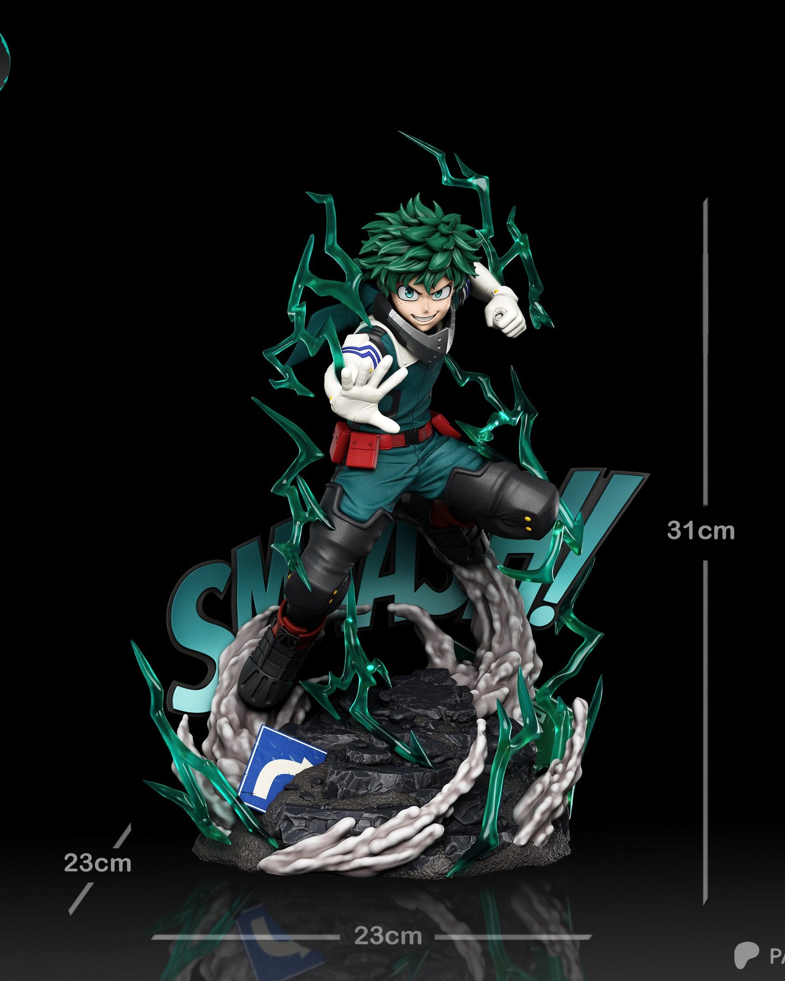 Izuku Midoriya (My Hero Academia) resin figure by Kaidan 3D — studio render 6