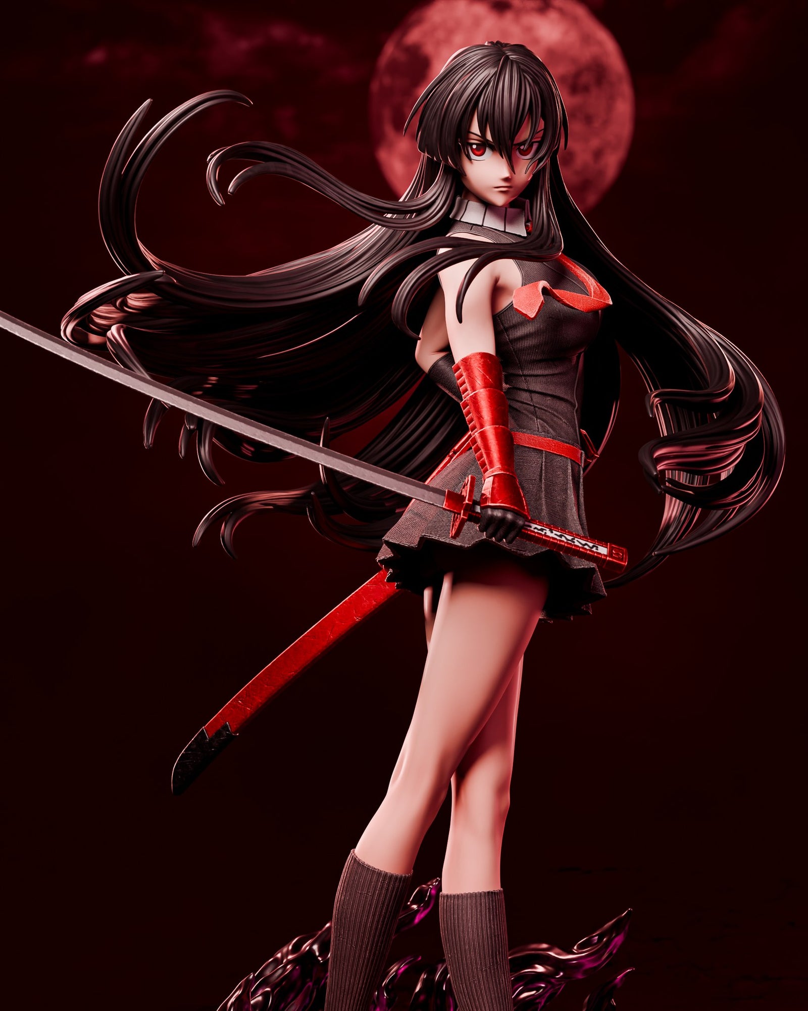 Akame ga Kill resin figure by CA 3D Studios — studio preview 1