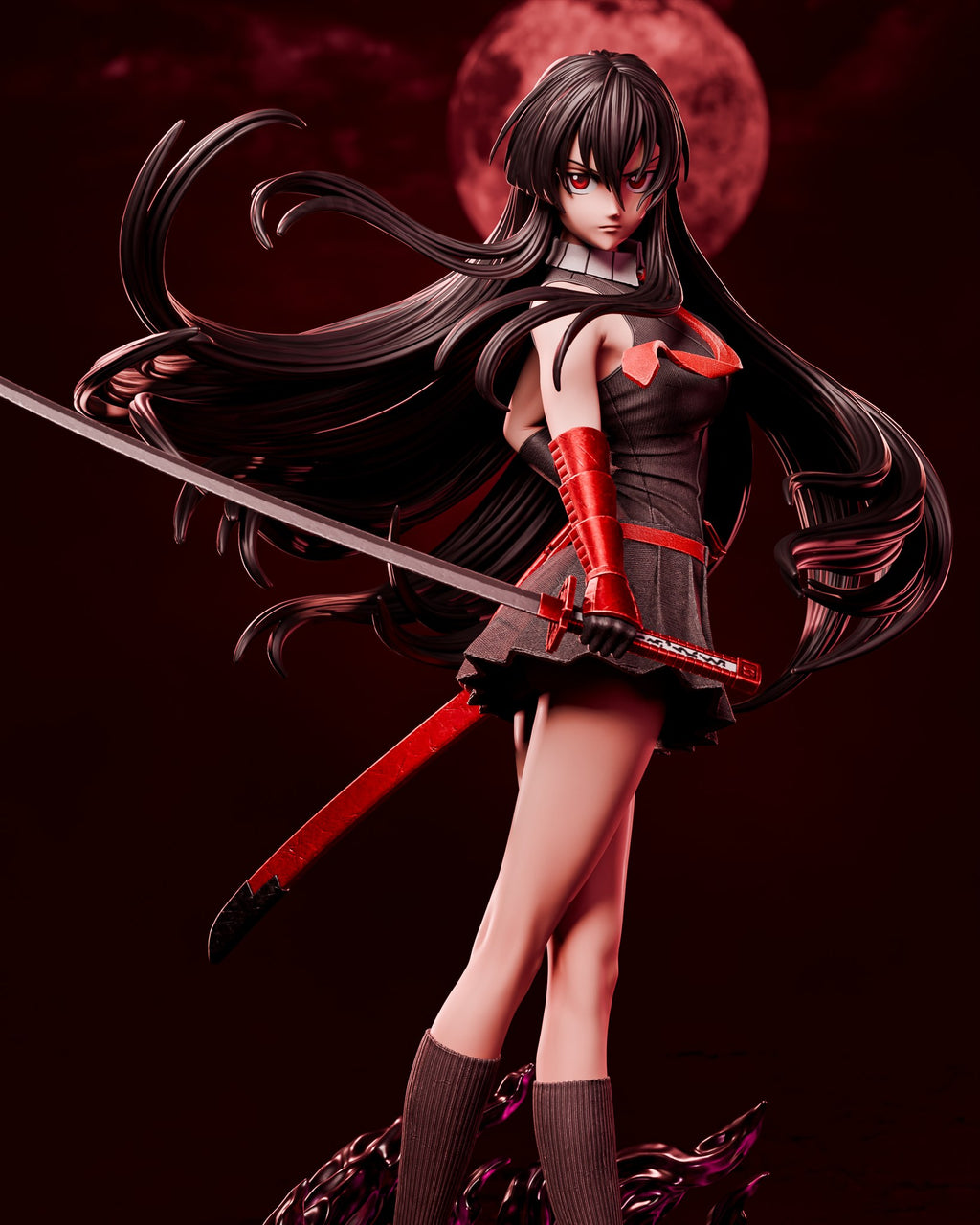 Akame ga Kill resin figure by CA 3D Studios — studio preview 1