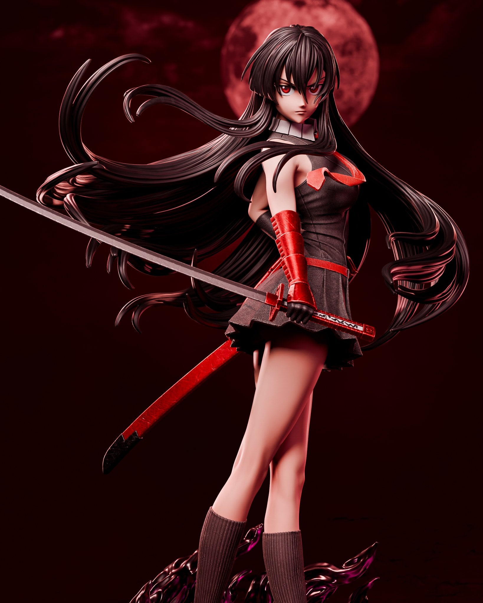 Akame ga Kill resin figure by CA 3D Studios — studio preview 1