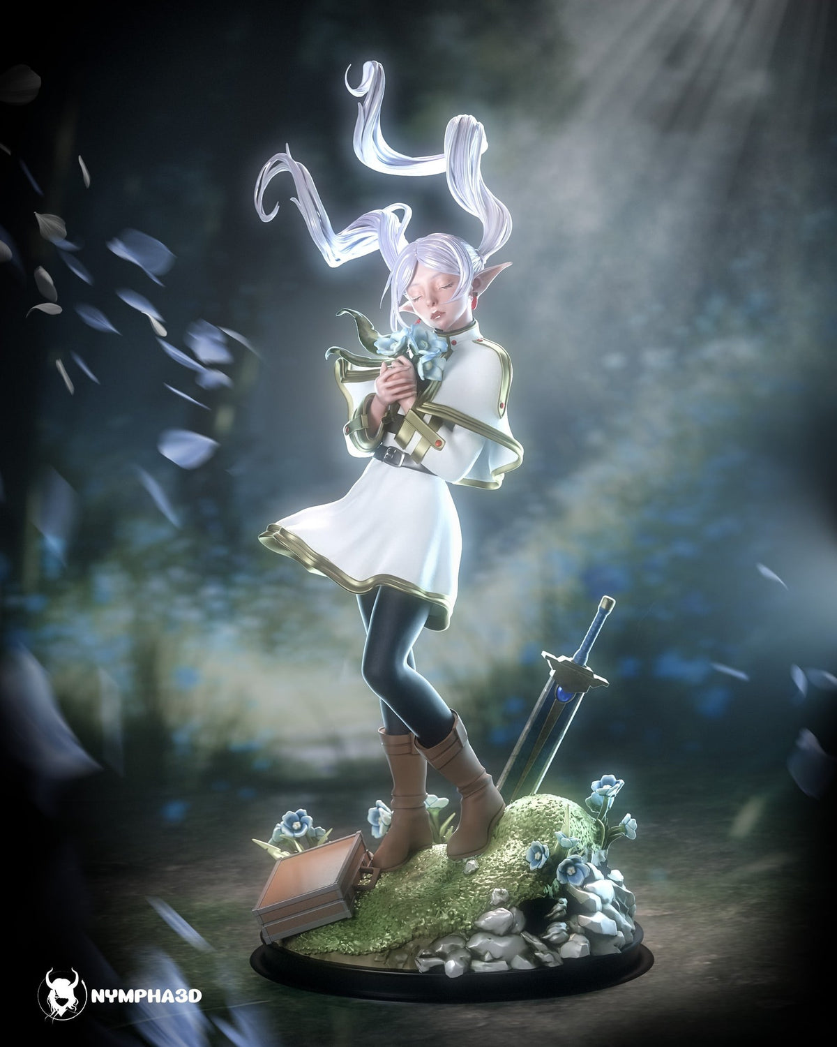 Frieren (Frieren Beyond Journey's End) resin figure by Nympha — studio render 2