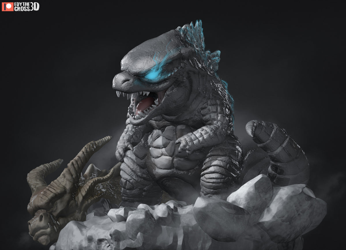 Kong and Godzilla — studio render 3