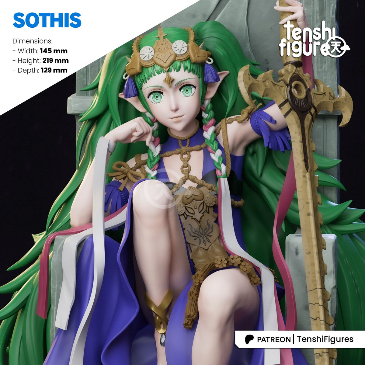 Sothis (Fire Emblem) resin figure by Tenshi Figures — studio render 1