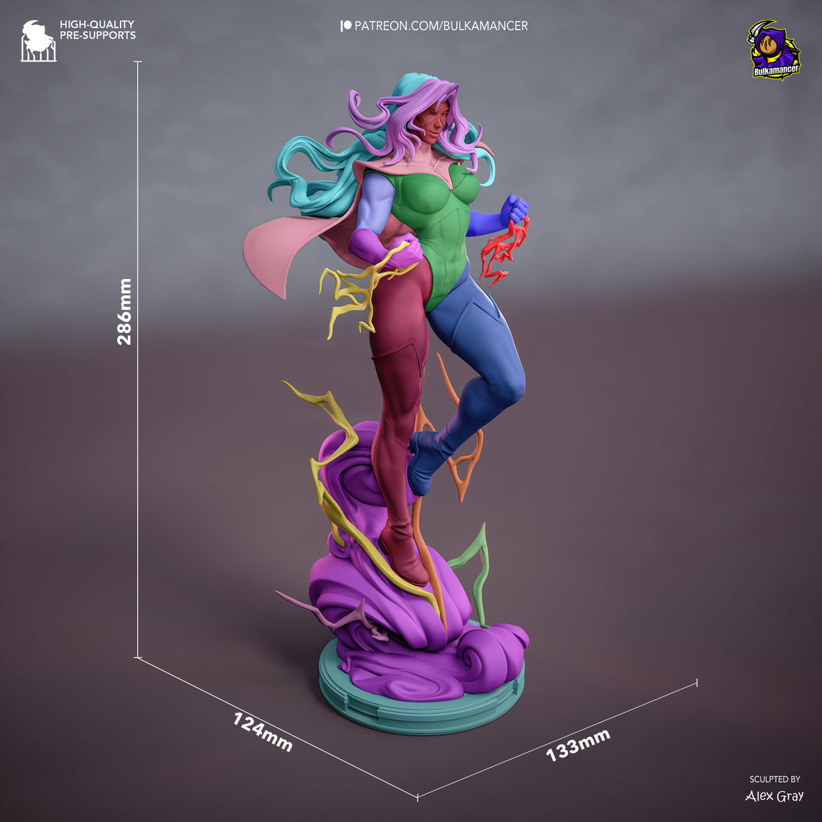 Blonde Blazer (Dispatch) resin figure by Bulkamancer — studio render 10