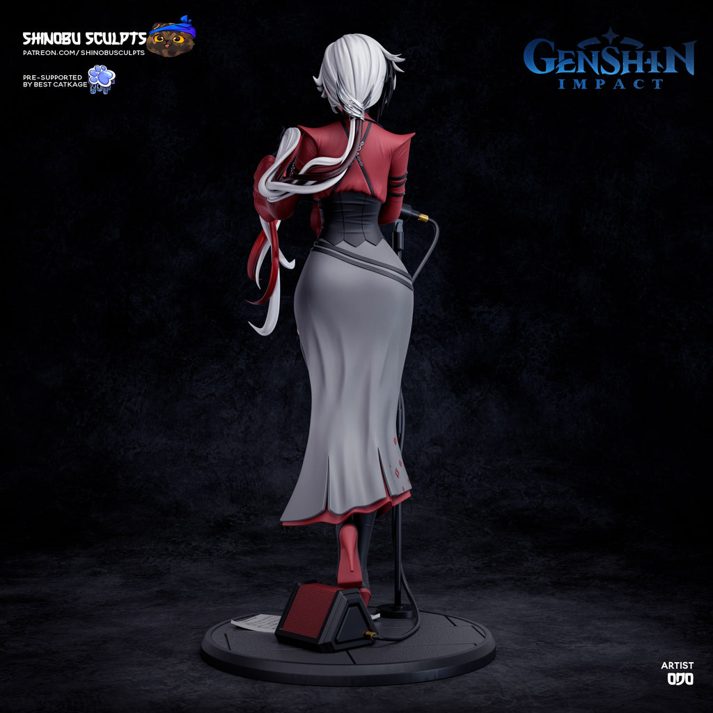 Arlecchino (Genshin Impact) resin figure by Shinobu Sculpts — studio render 4