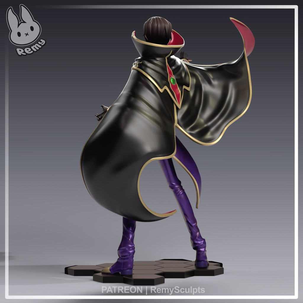 Lelouch Lamperouge (Code Geass) resin figure by RemyJF — studio render 5