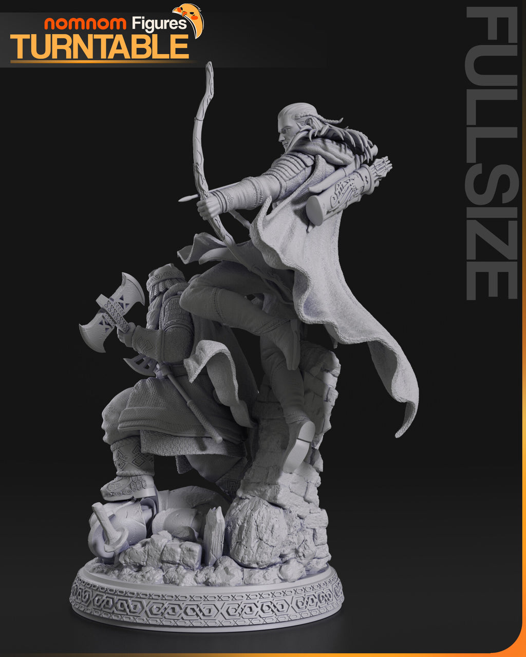 Gimli and Legolas — studio render 10