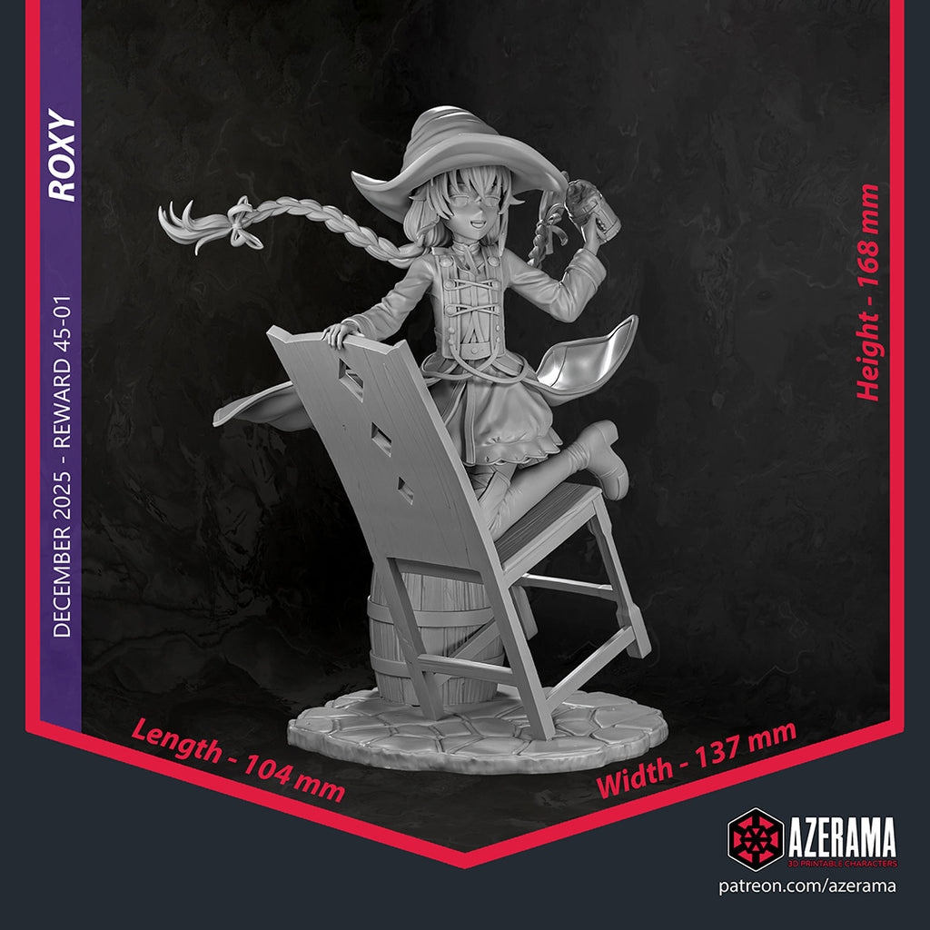 Roxy Migurdia (Mushoku Tensei) resin figure by Azerama — studio render 4