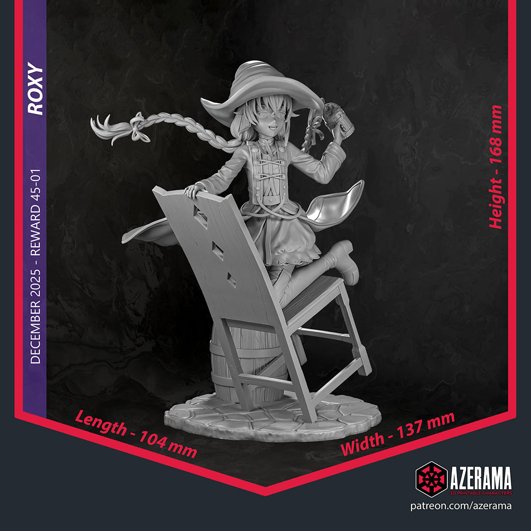 Roxy Migurdia (Mushoku Tensei) resin figure by Azerama — studio render 4