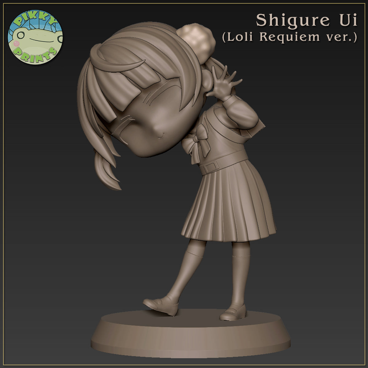 Shigure Ui (VTubers) resin figure by PikkyPrints — studio render 3