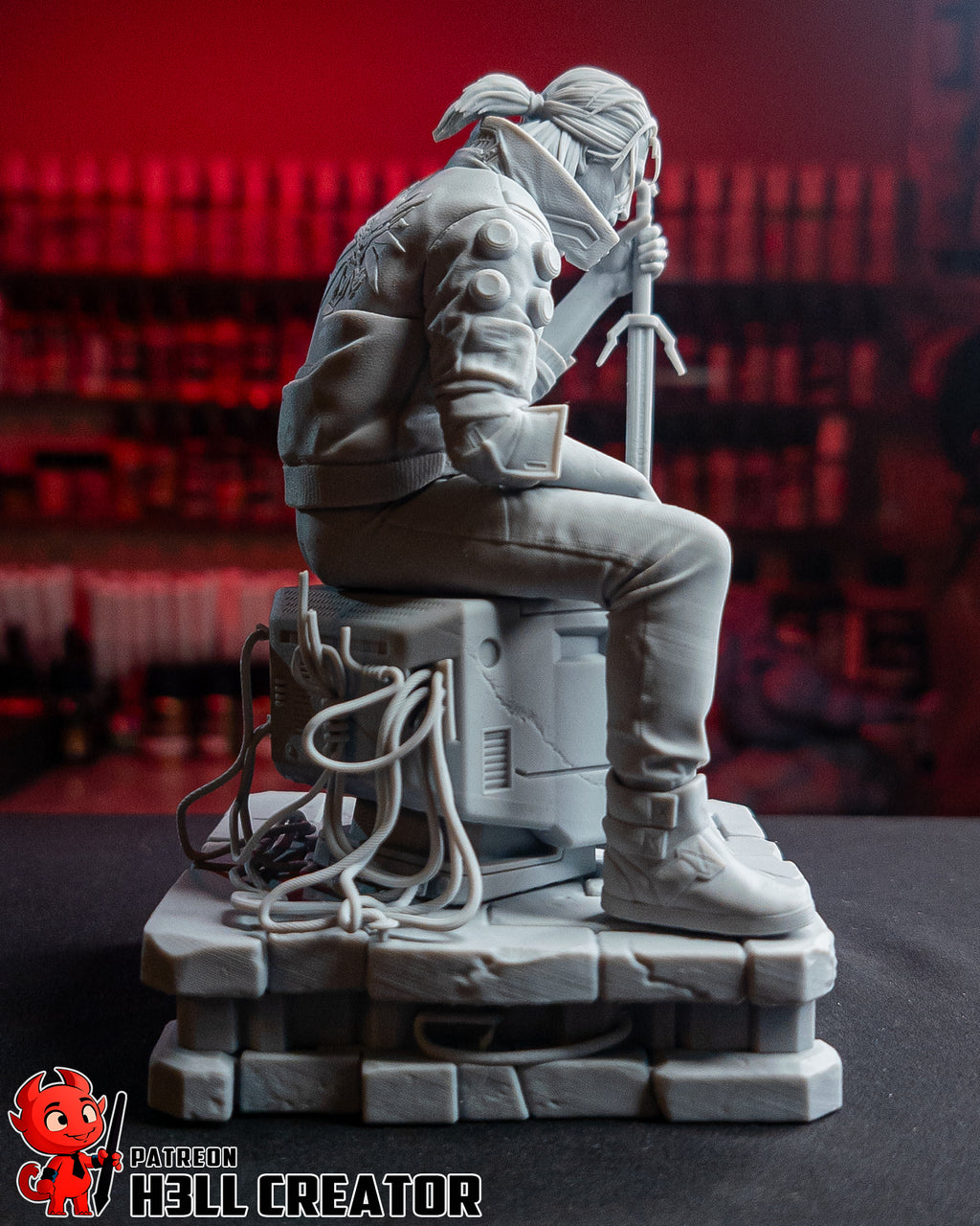 Geralt of Rivia (The Witcher) resin figure by h3LLcreator — studio render 14