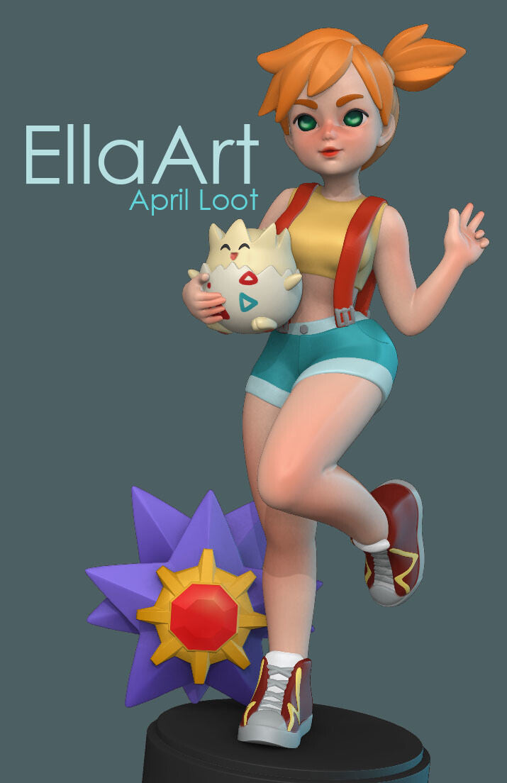 Misty Pokemon resin figure by NomNom Figures — studio preview 1