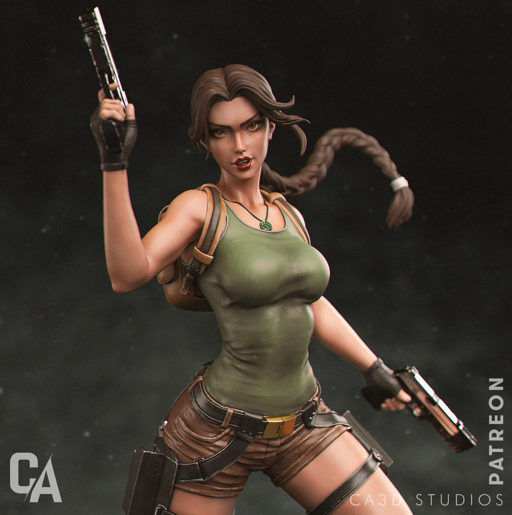 Lara Croft Tomb Raider resin figure by CA 3D Studios — studio preview 1