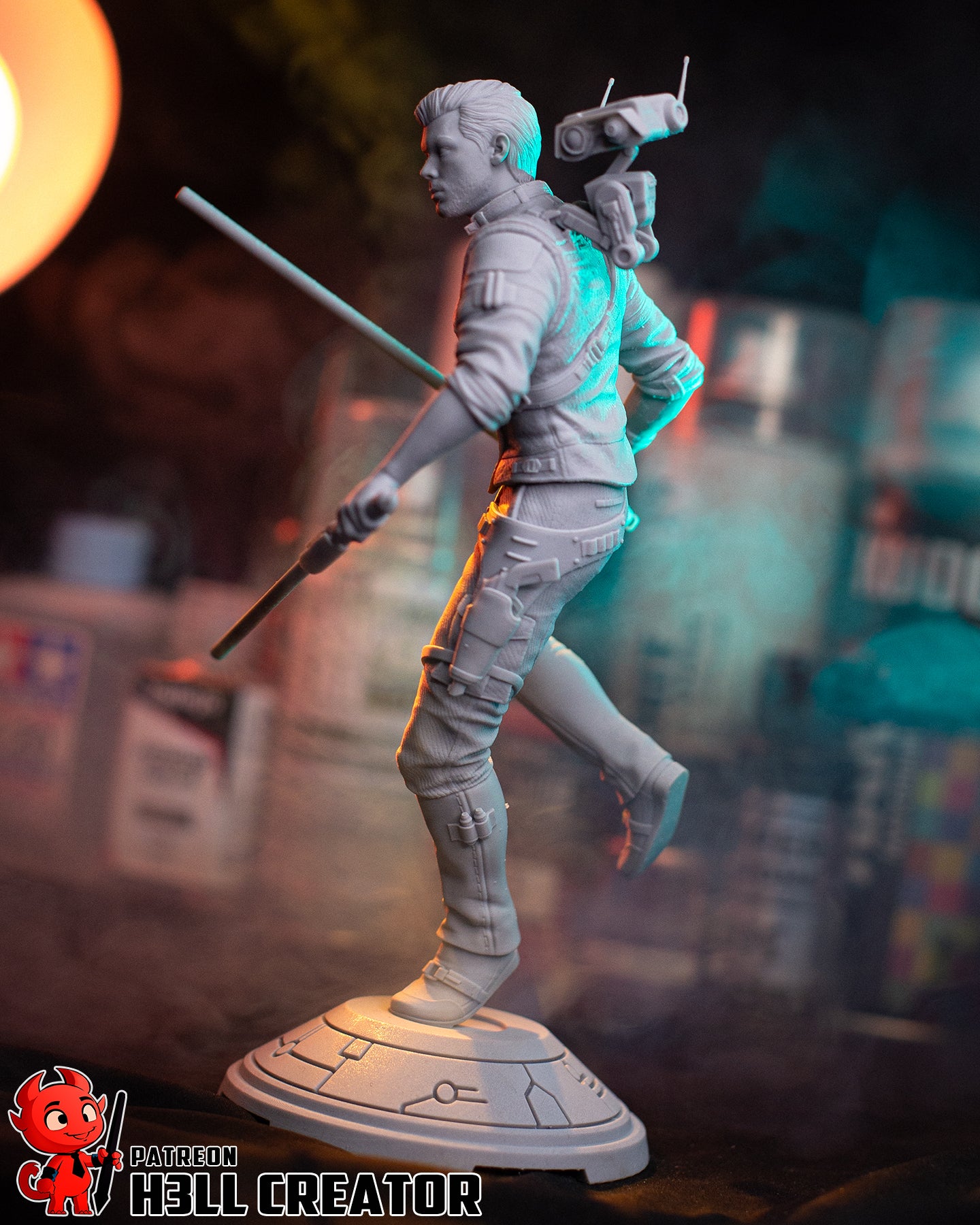 Cal Kestis (Star Wars) resin figure by h3LLcreator — studio render 13