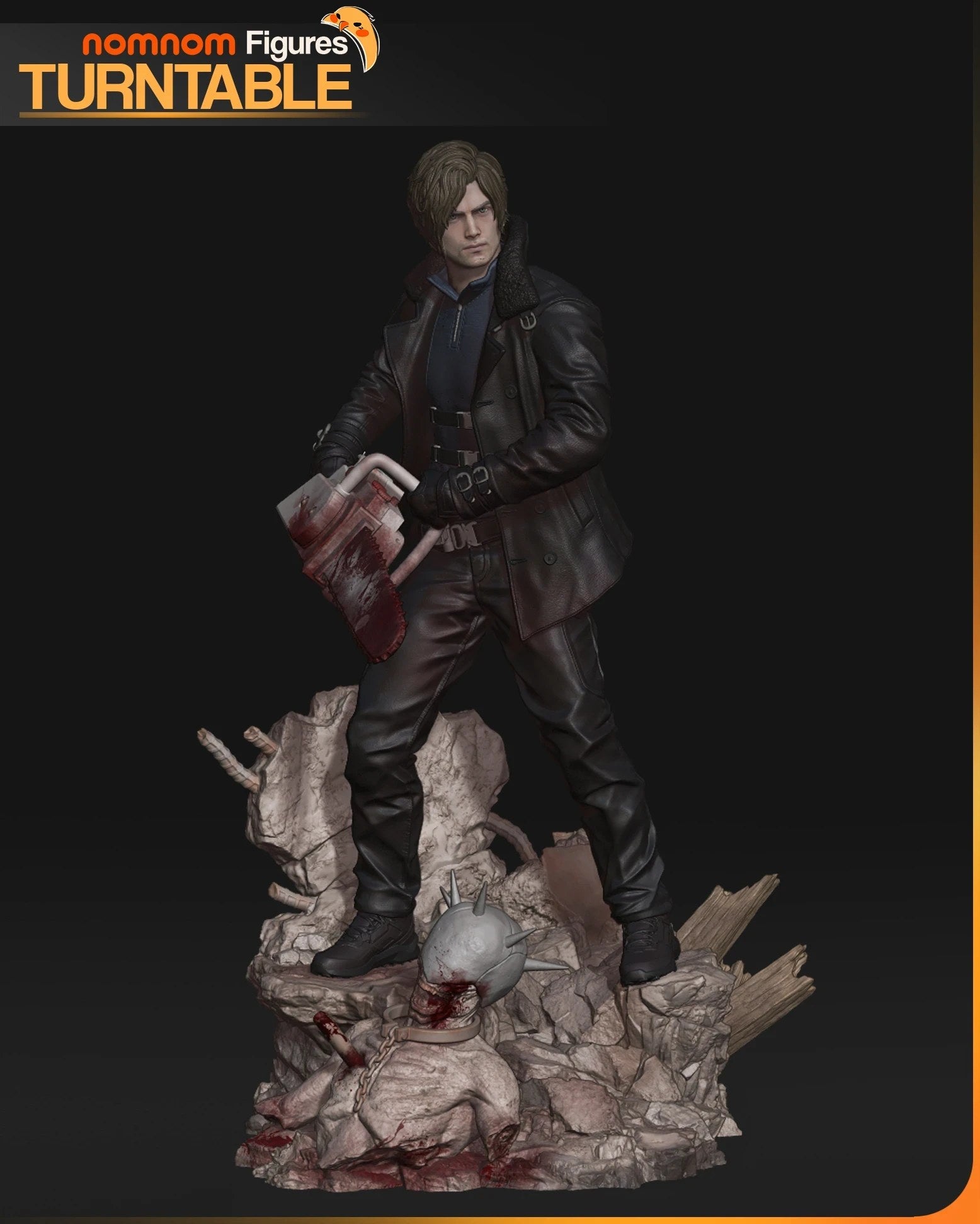 Leon S. Kennedy Resident Evil resin figure by NomNom Figures — studio preview 4