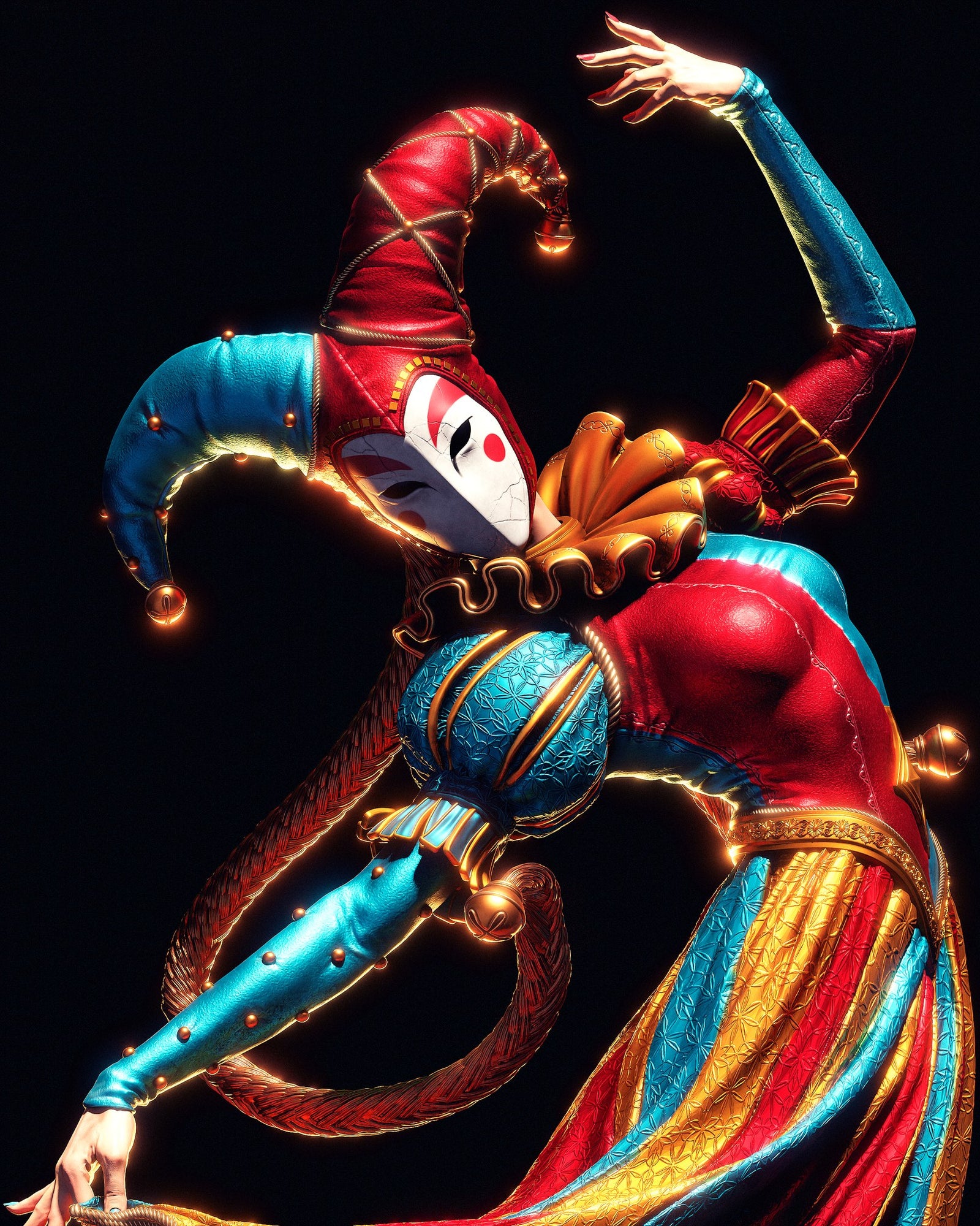 Jester _Original Characters resin figure by CA 3D Studios — studio preview 1
