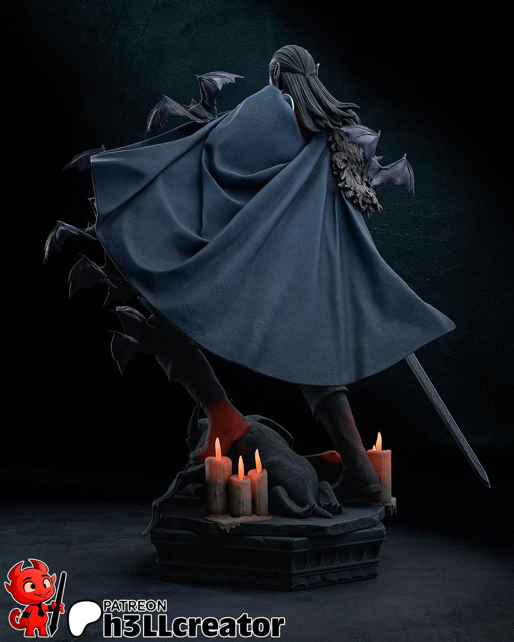 Strahd von Zarovich (Dungeons and Dragons) resin figure by h3LLcreator — studio render 8