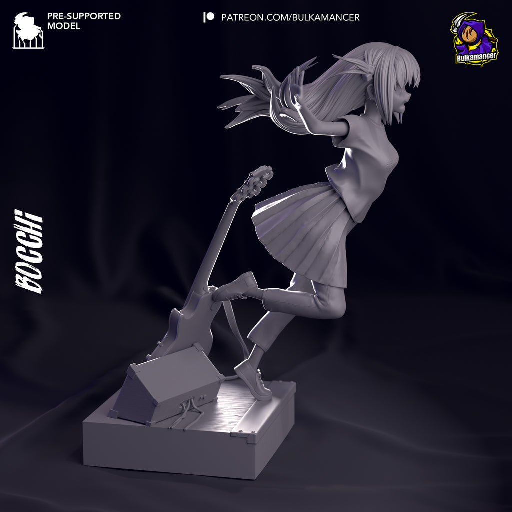 Hitori Gotoh (Bocchi the Rock) resin figure by Bulkamancer — studio render 6