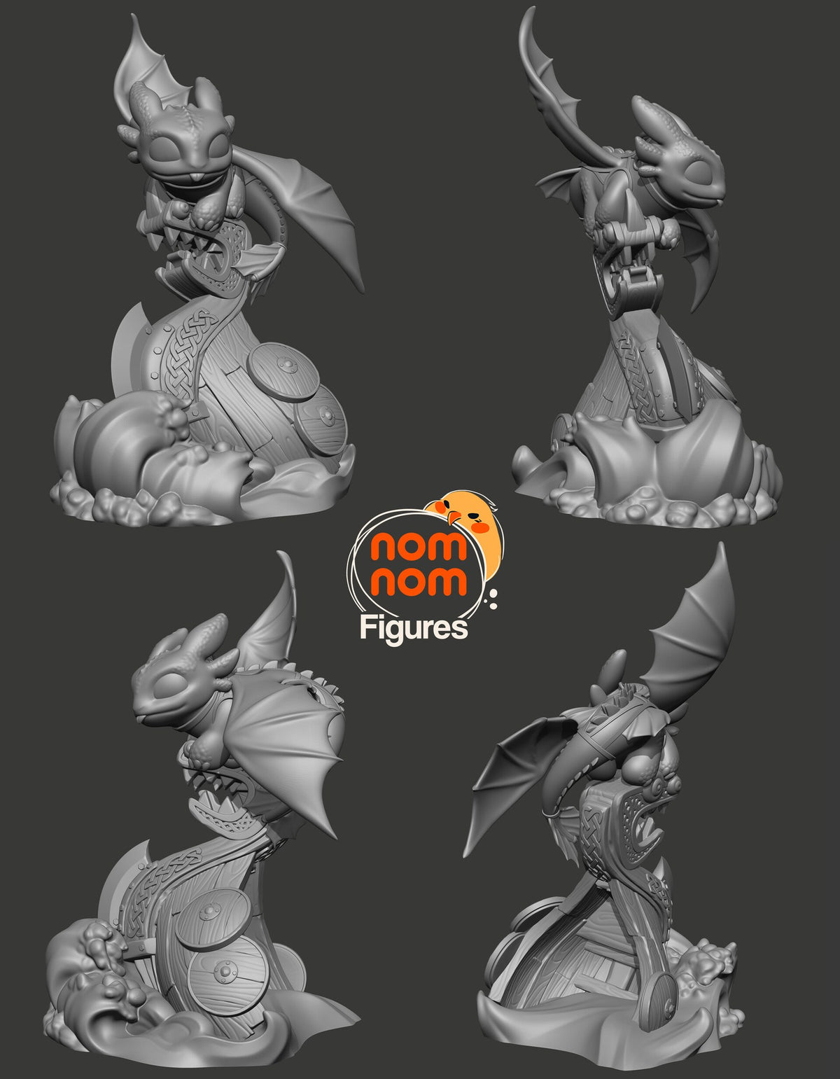 Toothless — studio render 3