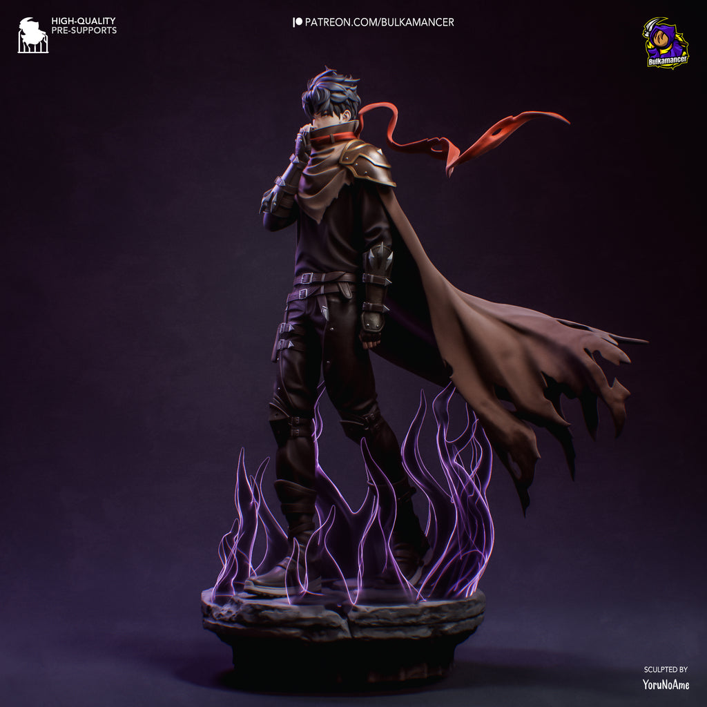 Sung Jin-Woo (Solo Leveling) resin figure by Bulkamancer — studio render 4