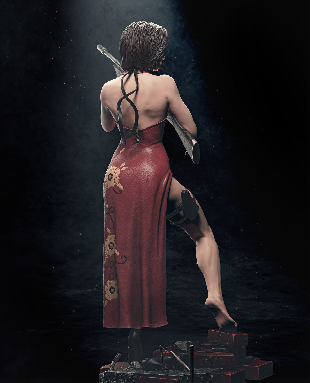 Ada Wong Resident Evil resin figure by CA 3D Studios — studio preview 2