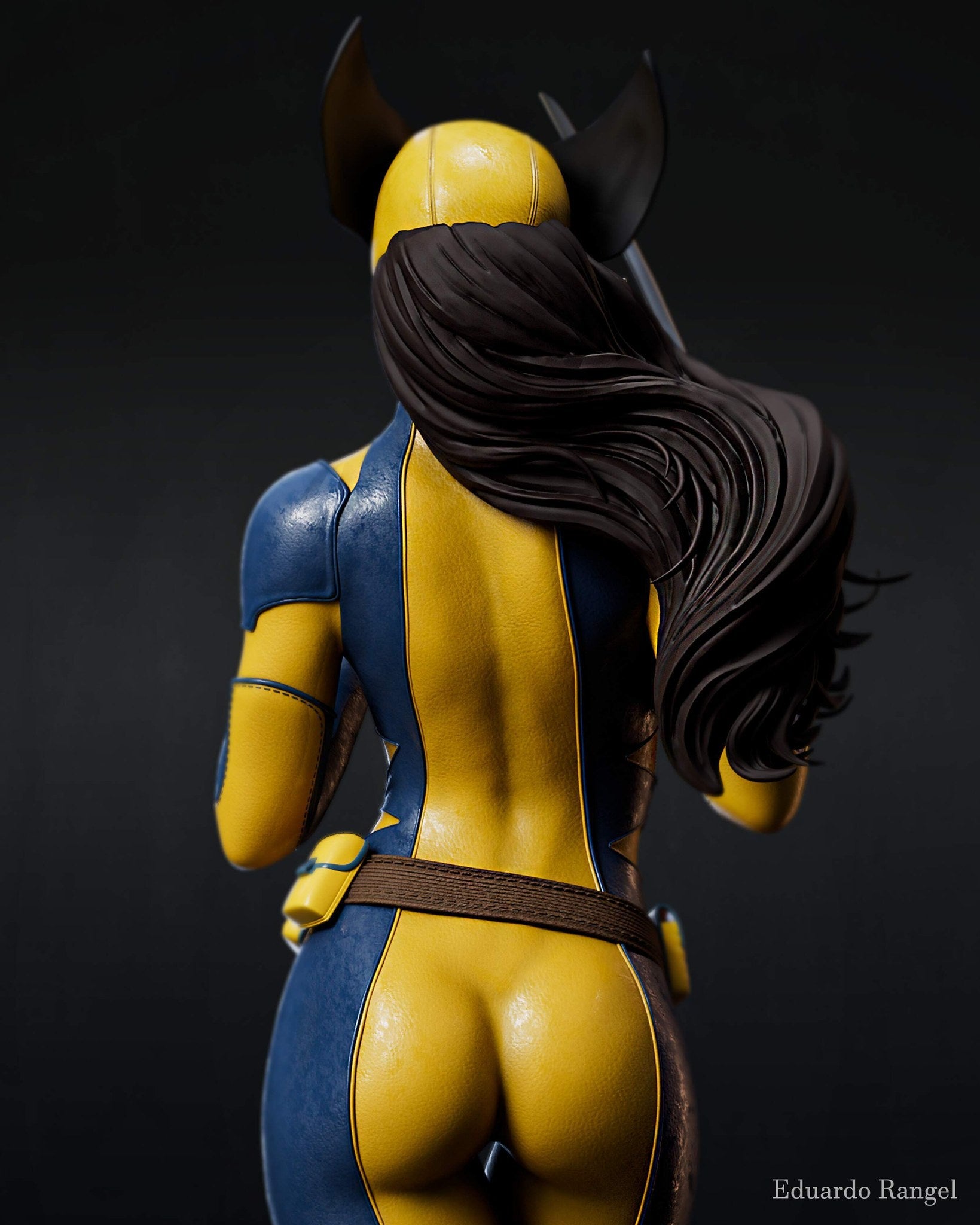 Laura Kinney (Marvel) resin figure by Abe3D — studio render 10