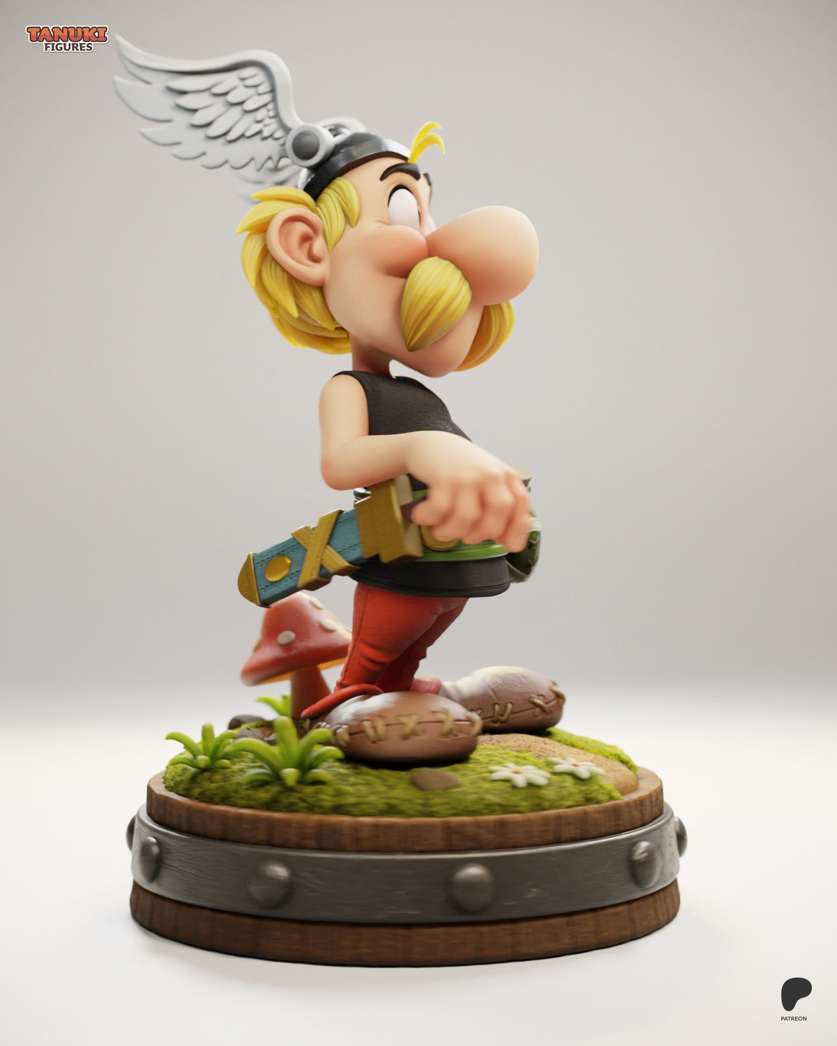 Asterix (Asterix) resin figure by Tanuki Figures — studio render 2