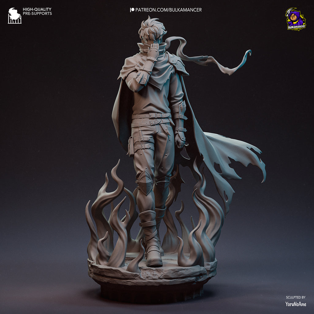 Sung Jin-Woo (Solo Leveling) resin figure by Bulkamancer — studio render 9