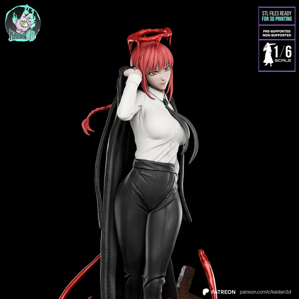 Makima (Chainsaw Man) resin figure by Kaidan 3D — studio render 2