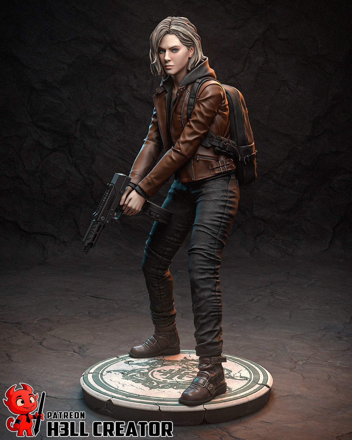 Grace Ashcroft (Resident Evil) resin figure by h3LLcreator — studio render 3