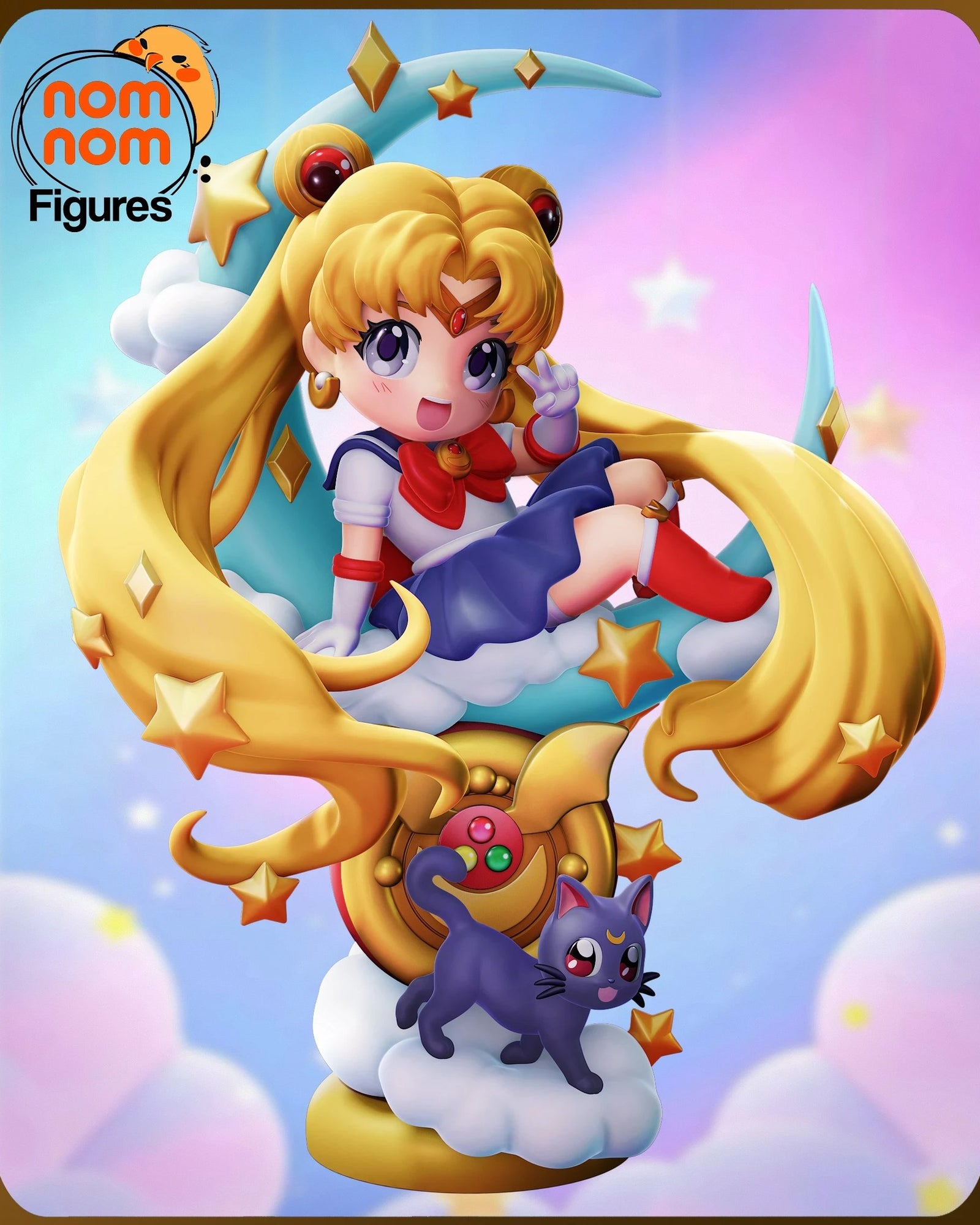 Sailor Moon Chibi resin figure by NomNom Figures — studio preview 2