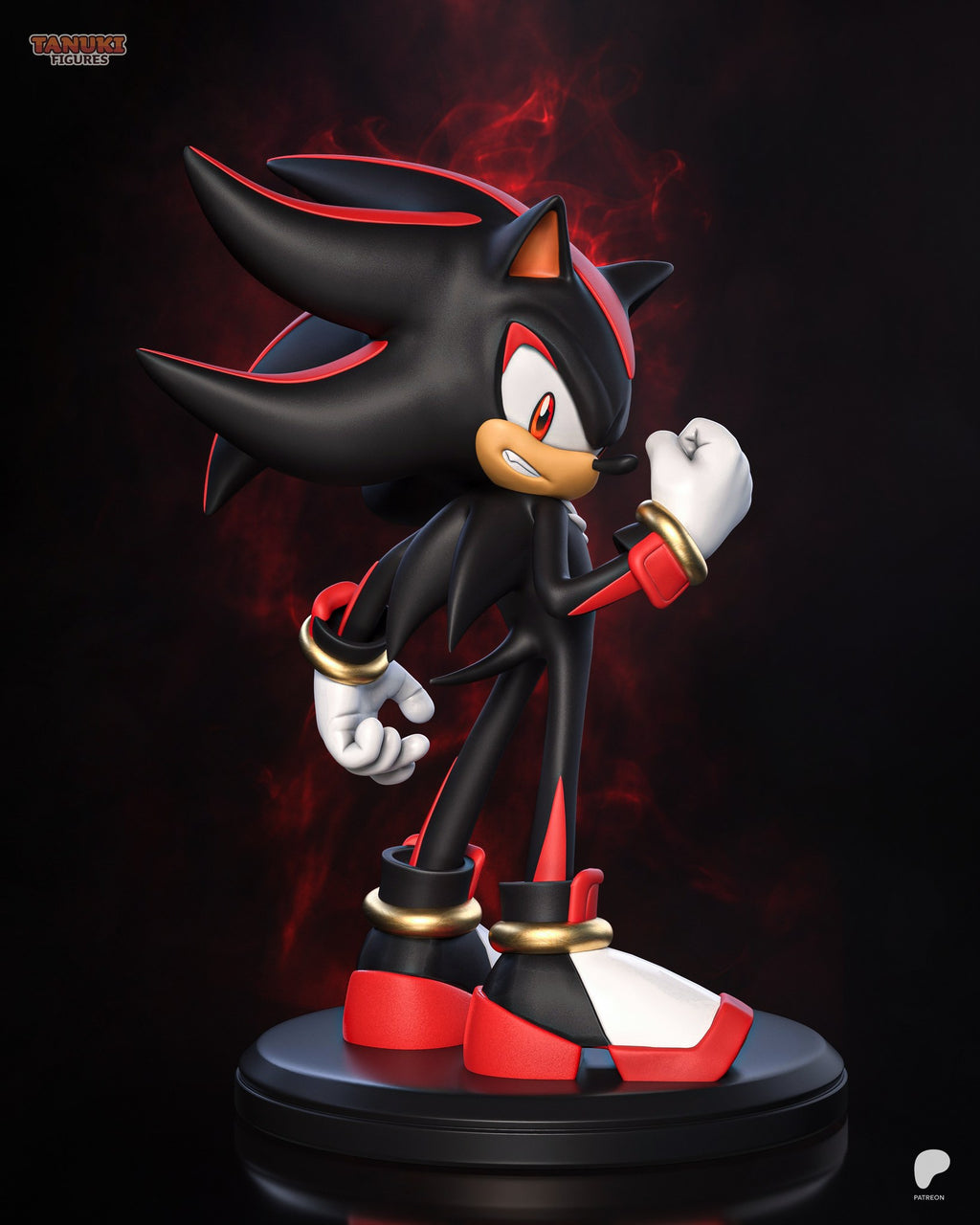 Shadow the Hedgehog (Sonic) resin figure by Tanuki Figures — studio render 1