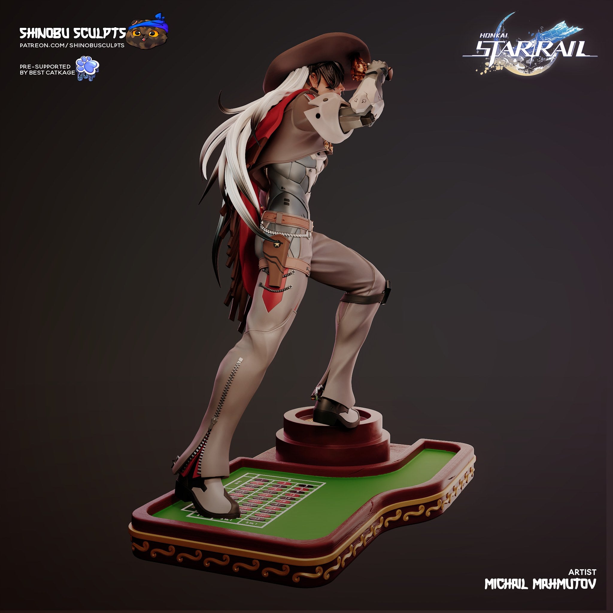 Boothill (Honkai Star Rail) resin figure by Shinobu Sculpts — studio render 3