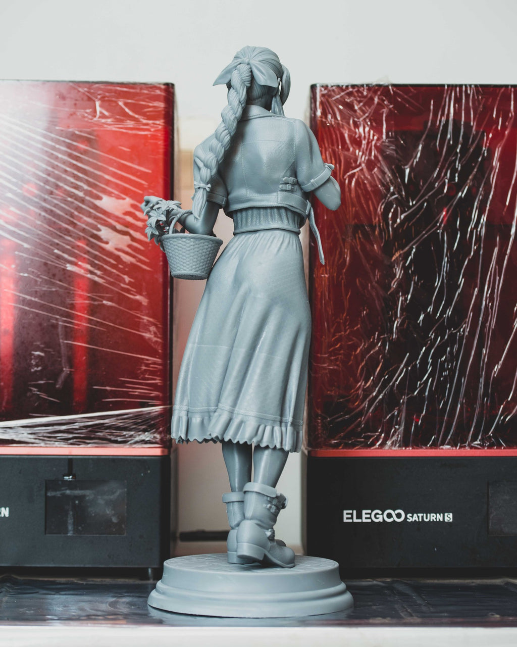 Aerith Gainsborough (Final Fantasy) resin figure by Abe3D — studio render 11