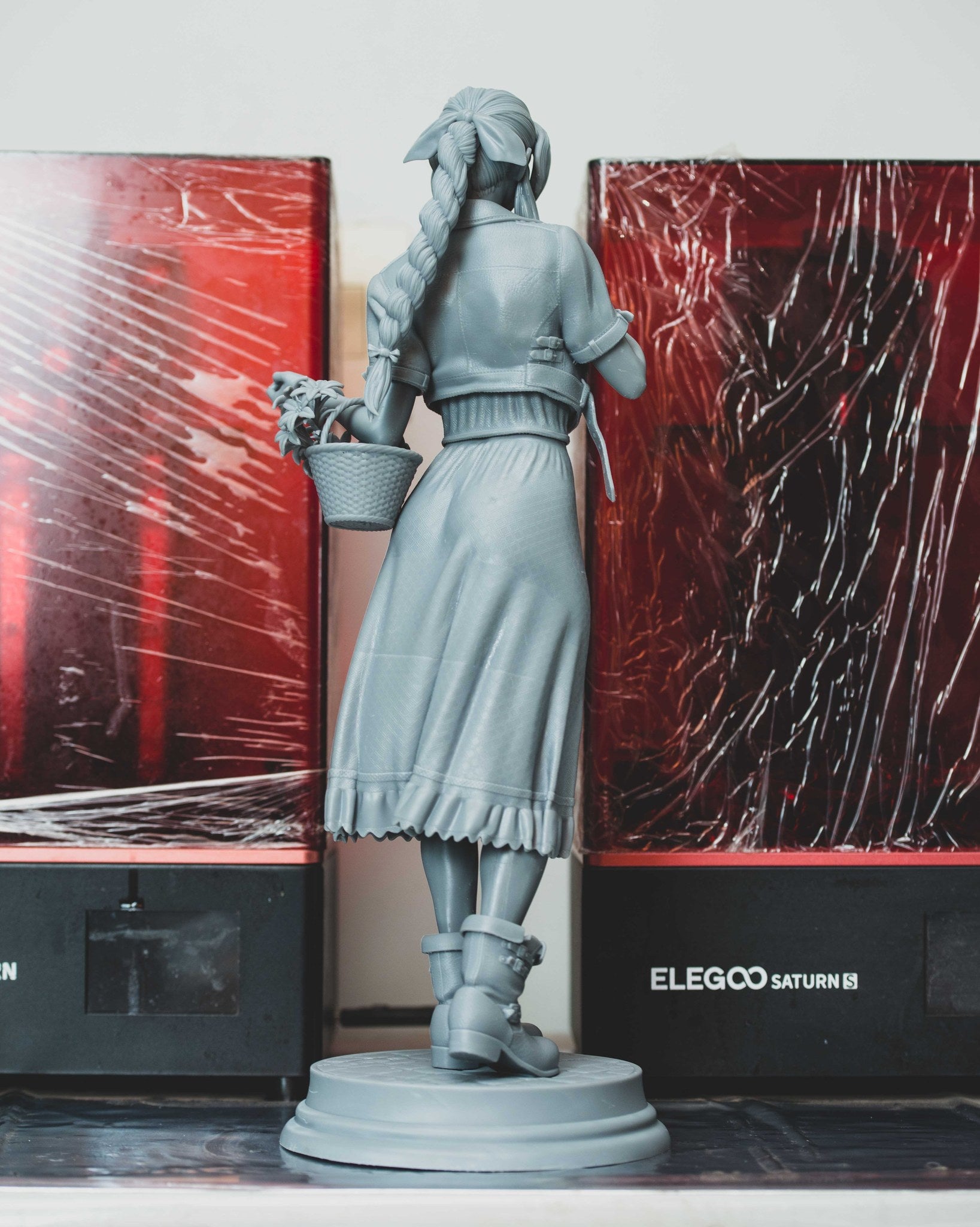 Aerith Gainsborough (Final Fantasy) resin figure by Abe3D — studio render 11