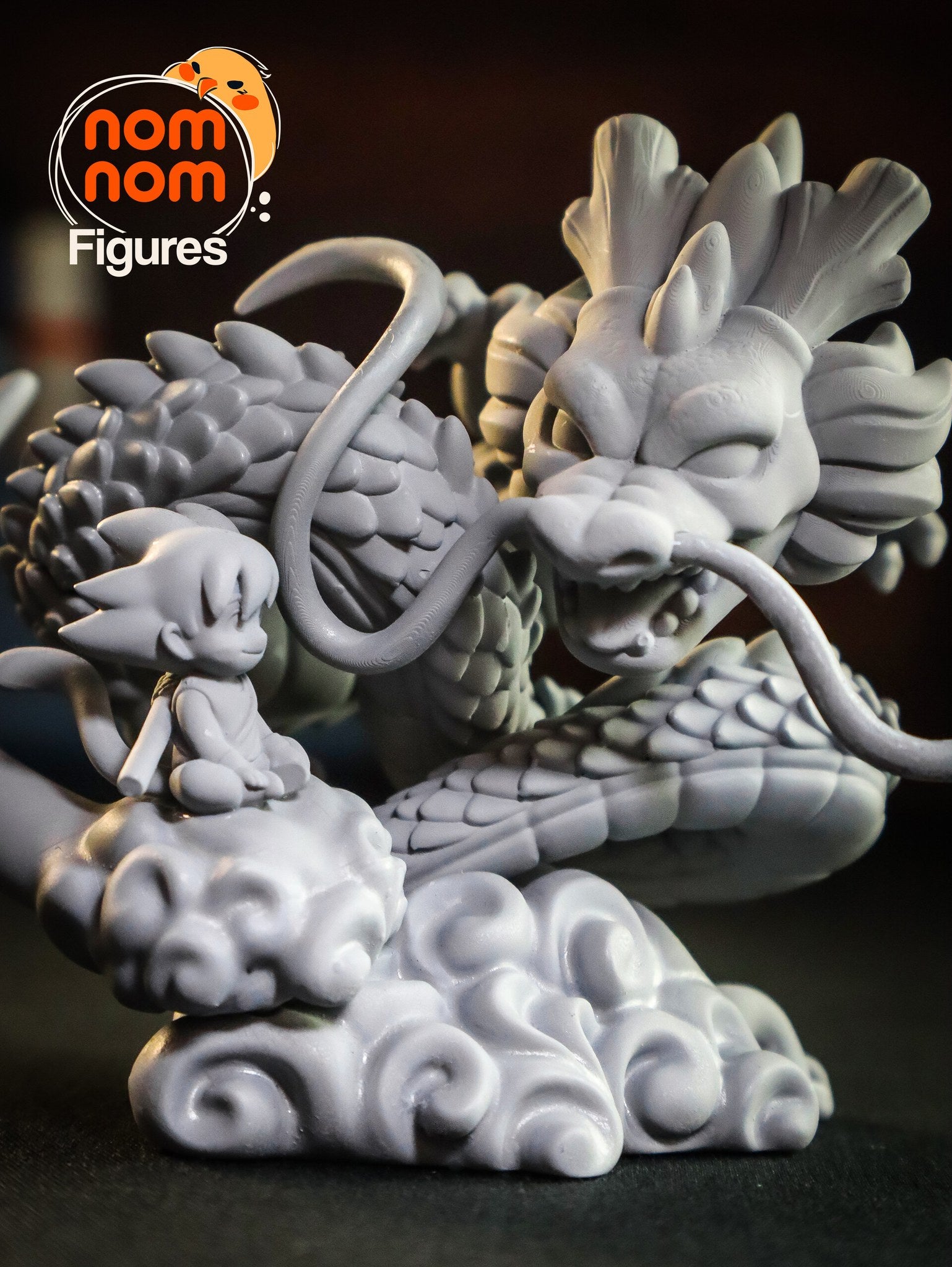 Shenron and Goku — studio render 8
